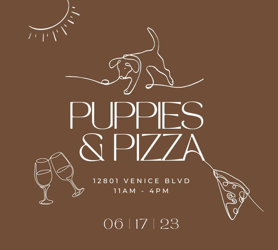 Puppies + Pizza Dog Adoption Event - Whimsy & Row