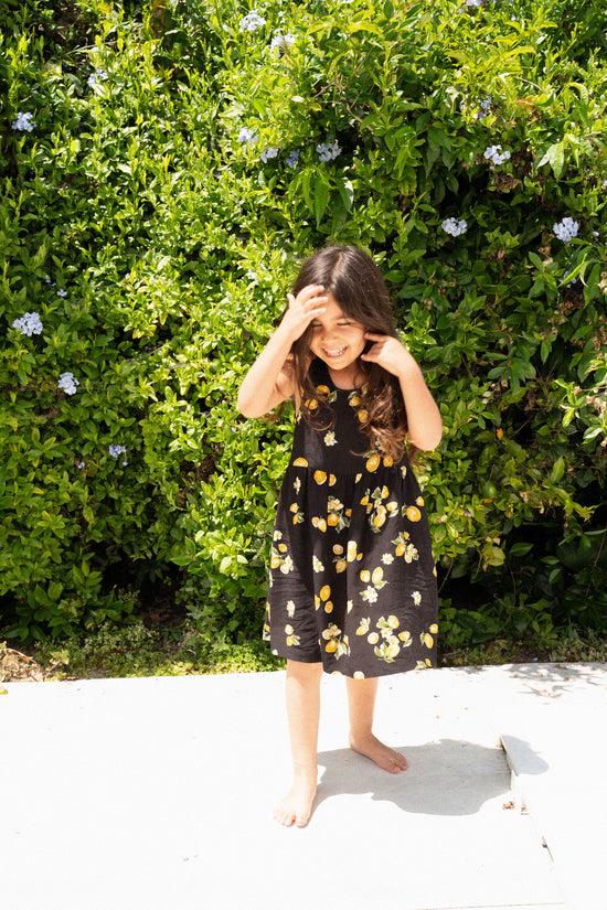 Mini Kate Dress in Lemons - Whimsy & Row