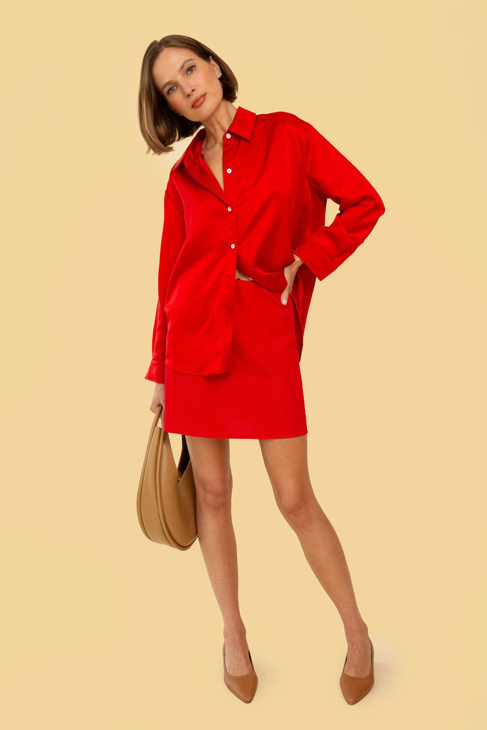 Chelsea Skirt in Red - Whimsy & Row