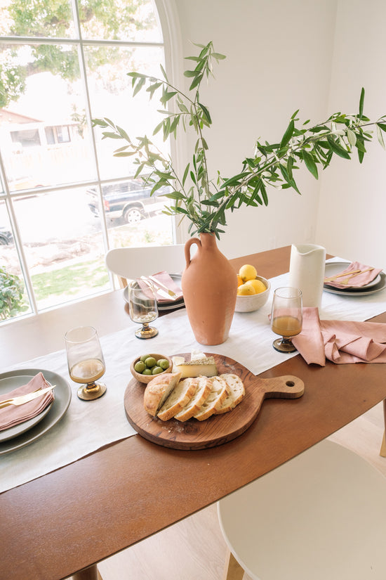 Napkins set of 4 in Blush Linen - Whimsy & Row