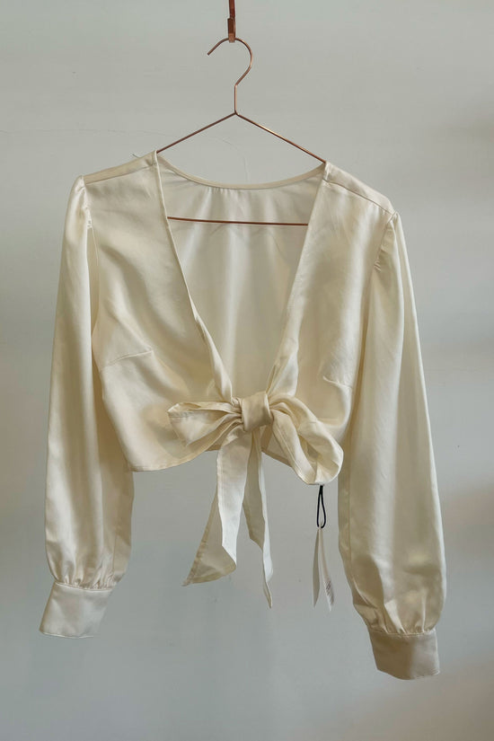 Sample Sale Lauren Top in Silky Cream - Whimsy & Row