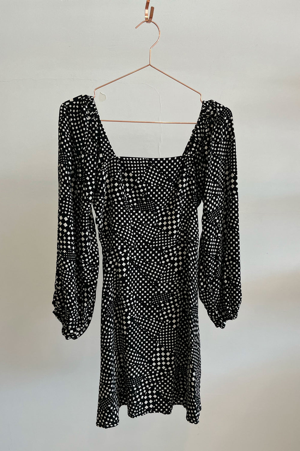 Sample Sale Autumn Dress in Black Checker - Whimsy & Row