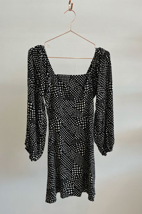 Sample Sale Autumn Dress in Black Checker - Whimsy & Row