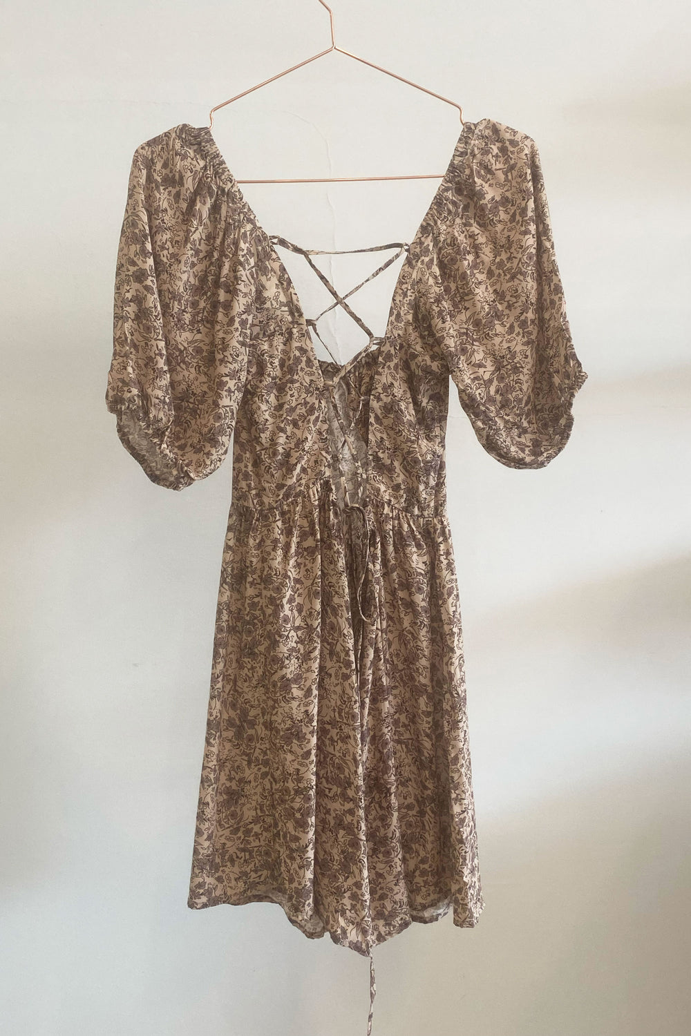 Sample Sale Dena Dress in Mauve Floral - Whimsy & Row