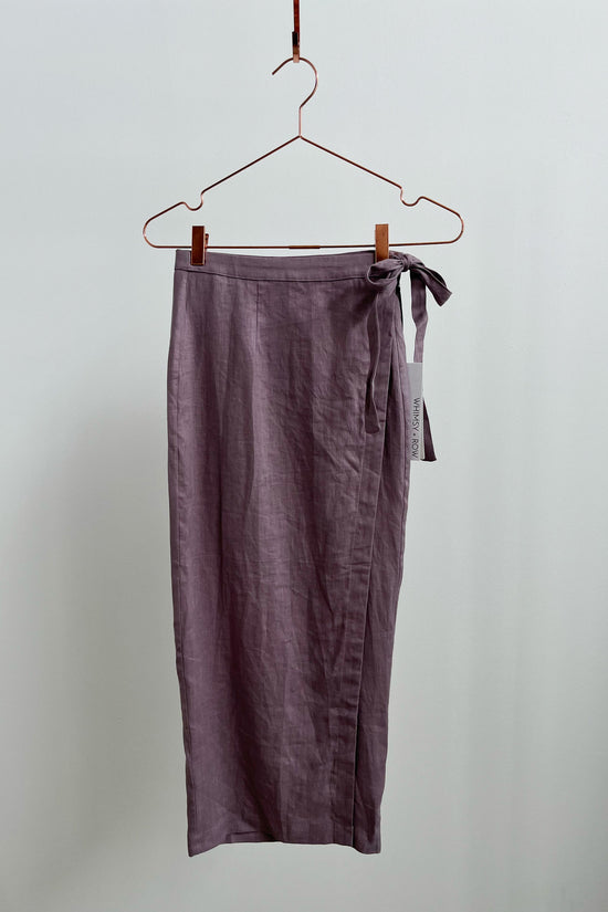 Sample Sale Valentina Skirt in Lavender Linen - Whimsy & Row