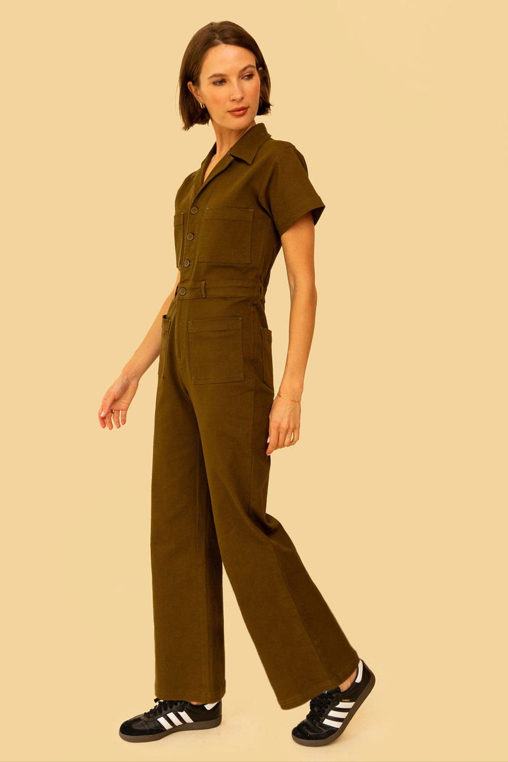 Logan Jumpsuit in Hunter - Whimsy & Row