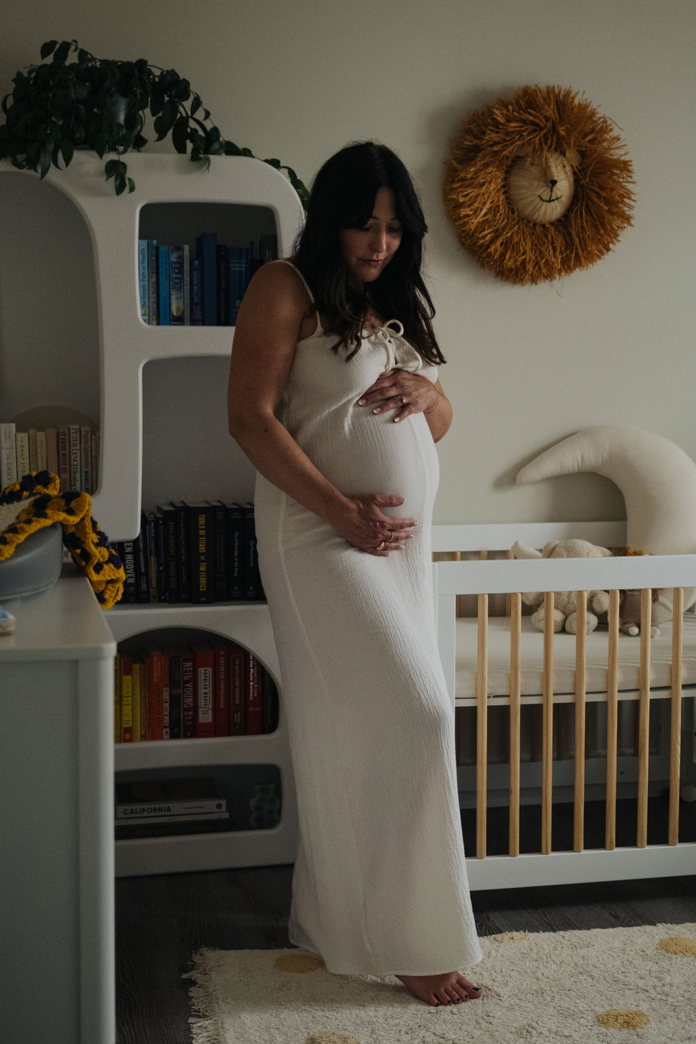 Soliel Dress in Cream Gauze - Whimsy & Row