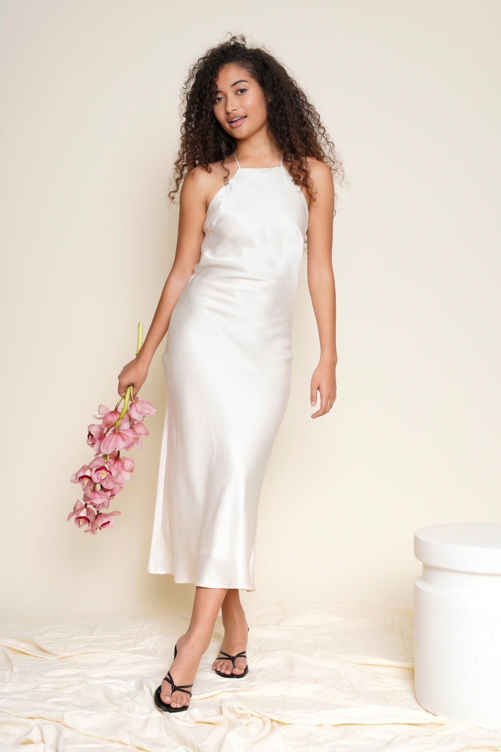 Sample Sale Fiona Dress in Silky Cream - Whimsy & Row