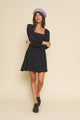 Sample Sale Autumn Dress in Black
