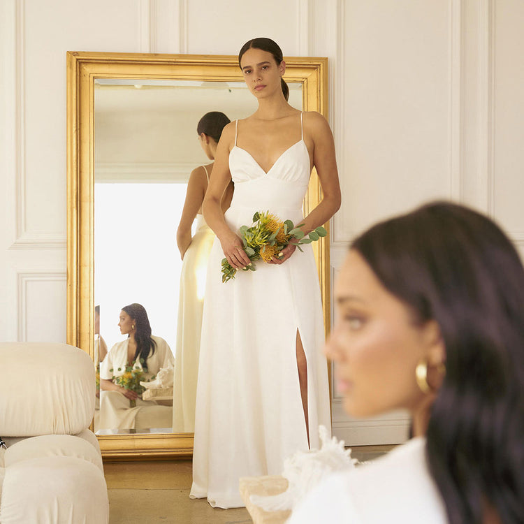 Come try your dress on IRL - Whimsy & Row
