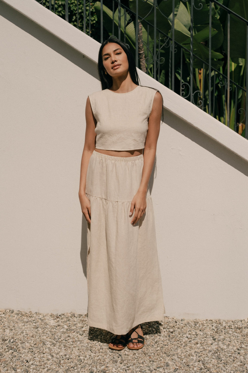 Sample Sale Millie Skirt/Dress in Oatmeal Linen - Whimsy & Row