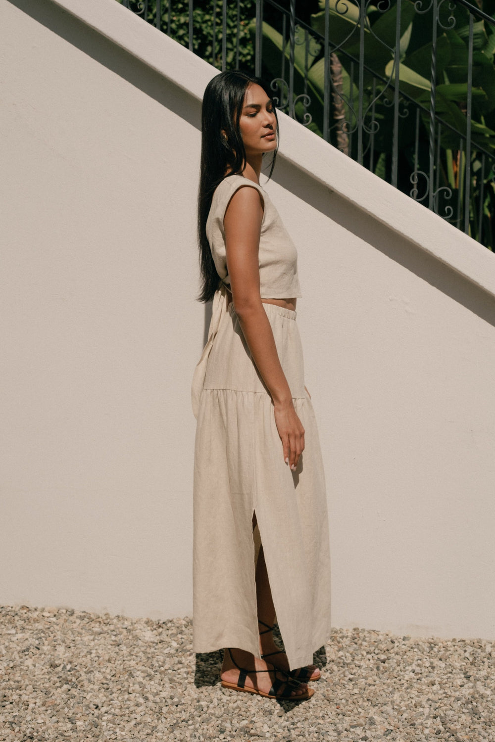 Millie Skirt/Dress in Oatmeal Linen - Whimsy & Row