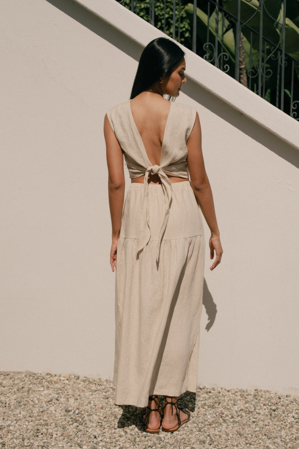 Millie Skirt/Dress in Oatmeal Linen - Whimsy & Row