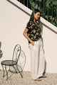 Kira Pant in White Linen