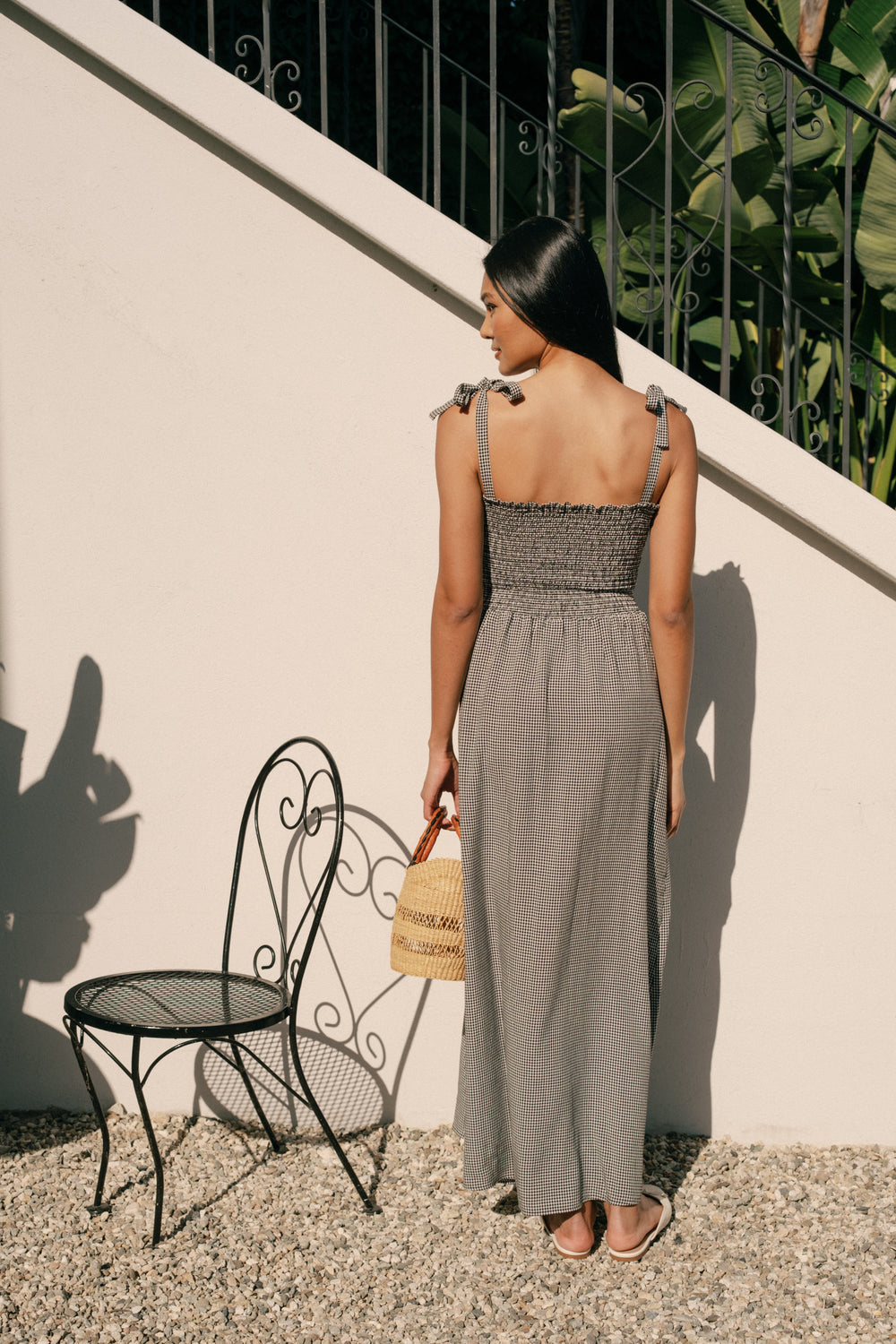 Sophie Dress in Black Gingham - Whimsy & Row