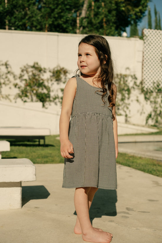 Mini Kate Dress in Black Gingham - Whimsy & Row