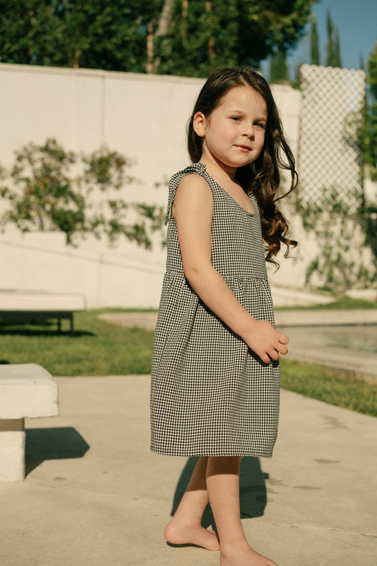 Mini Kate Dress in Black Gingham - Whimsy & Row