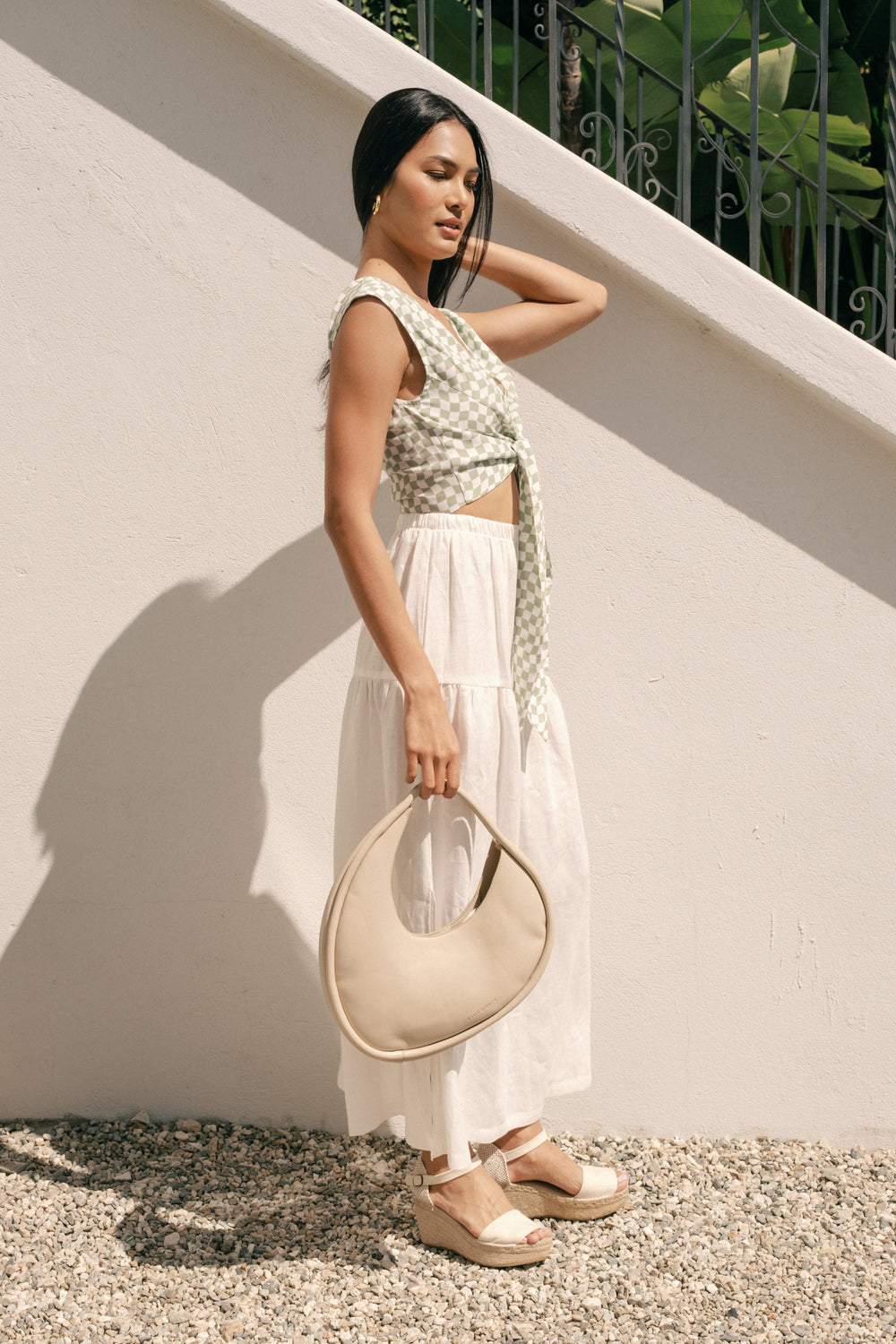 Millie Skirt/Dress in White Linen - Whimsy & Row