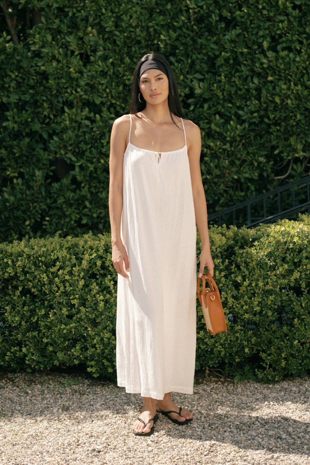 Soliel Dress in Cream Gauze - Whimsy & Row
