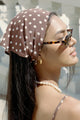Bandana in Brown Polka Dots