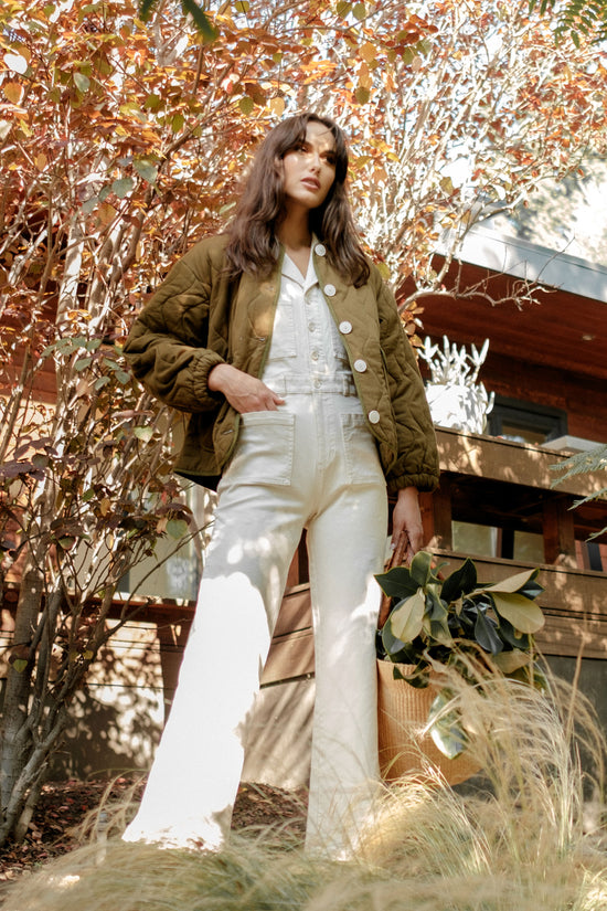 Logan Jumpsuit in Natural - Whimsy & Row