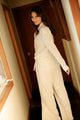 Denise Top in Cream Plissé