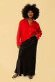 Denise Top in Silky Red