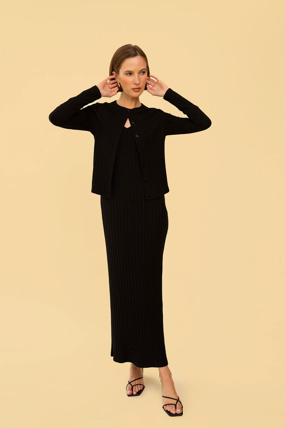 Coco Cardigan in Black - Whimsy & Row