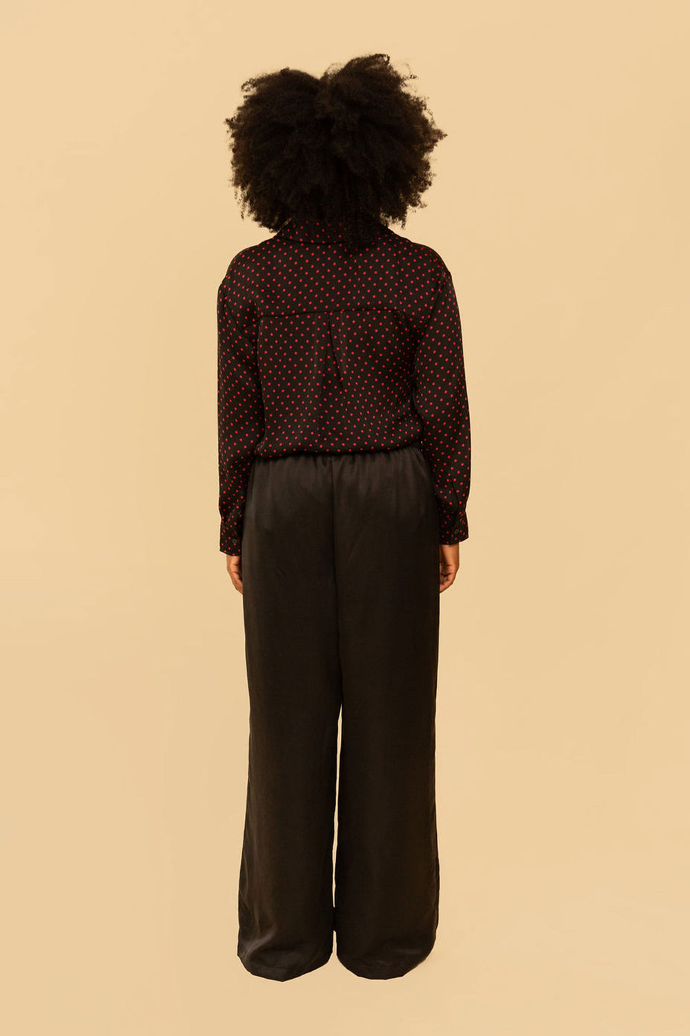Raffa Pants in Black Silky - Whimsy & Row