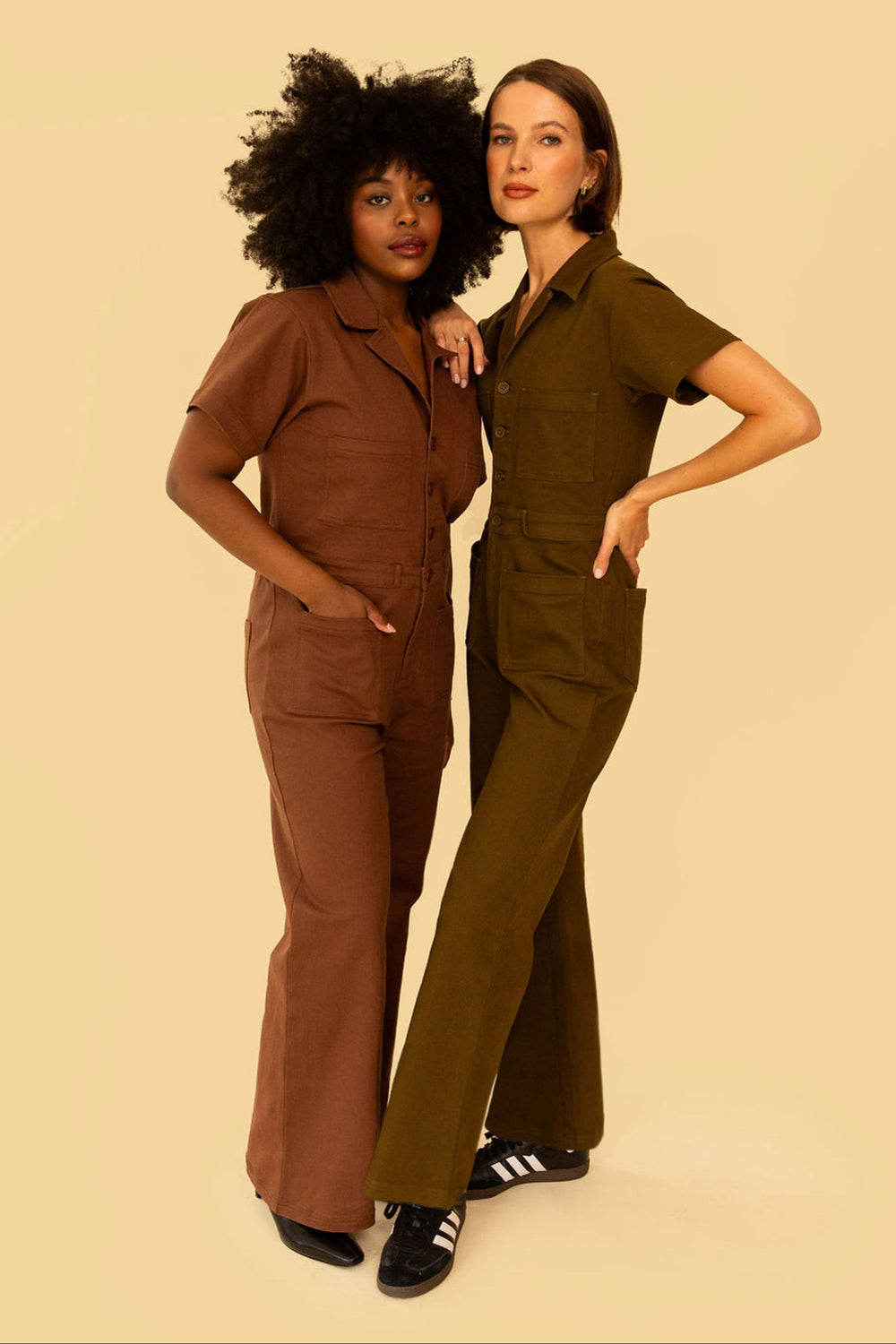 Logan Jumpsuit in Hunter - Whimsy & Row