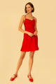 Zoe Dress in Red