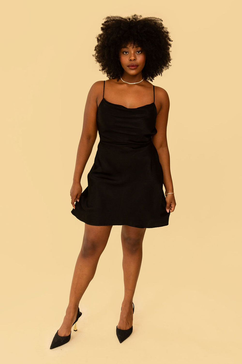 Zoe Dress in Black - Whimsy & Row