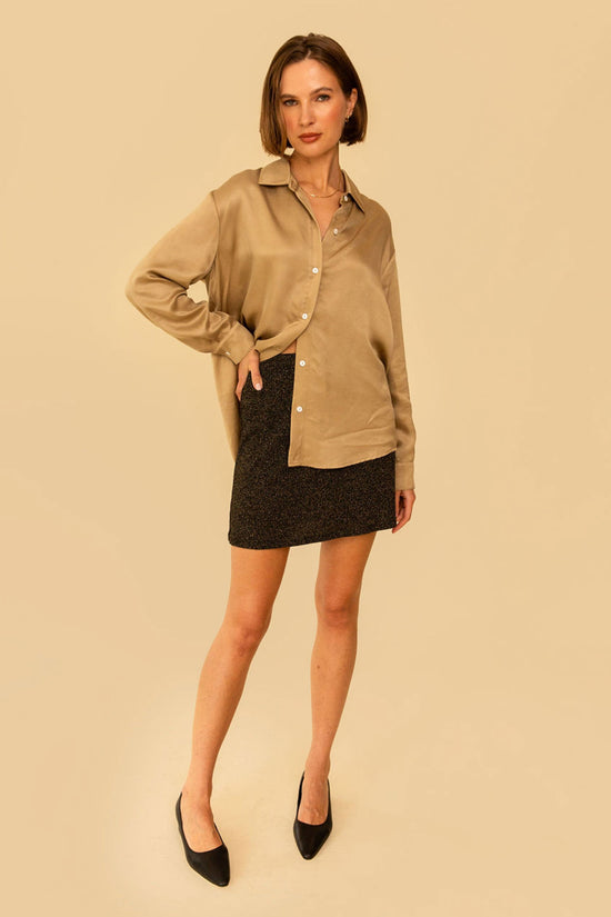 Chelsea Skirt in Black Sparkle - Whimsy & Row