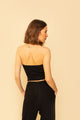 Mina Top in Black Rib
