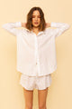 Peri Shirt in White Poplin