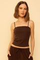 Mina Top in Chocolate Rib