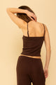 Mina Top in Chocolate Rib