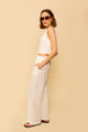Kira Pant in White Linen