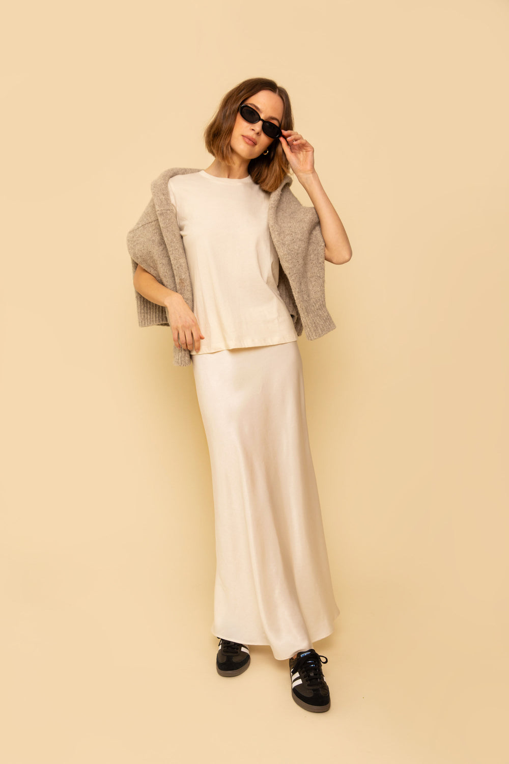 Marni Skirt in Cream - Whimsy & Row