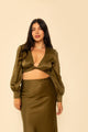 Lauren Top in Silky Hunter