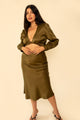 Donna Skirt in Silky Hunter
