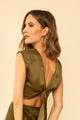 Valentina Top in Silky Hunter