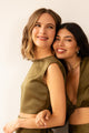 Valentina Top in Silky Hunter