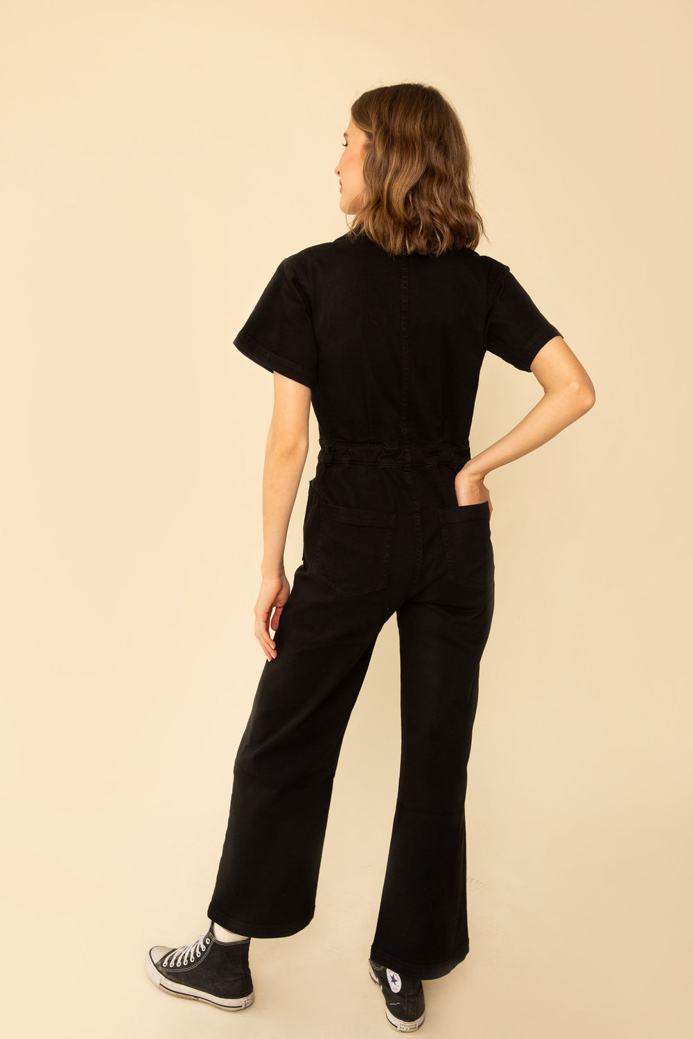 Logan Jumpsuit in Black - Whimsy & Row