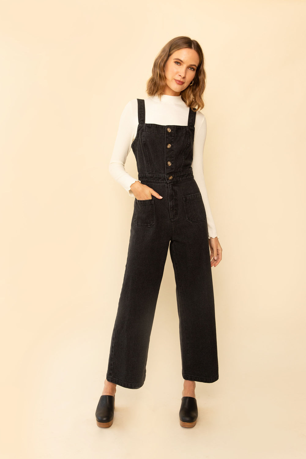 Grace Jumpsuit in Vintage Black - Whimsy & Row