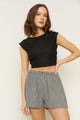 Marissa Boxer Short in Black Gingham