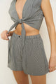 Marissa Boxer Short in Black Gingham