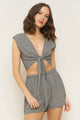Valentina Top in Black Gingham