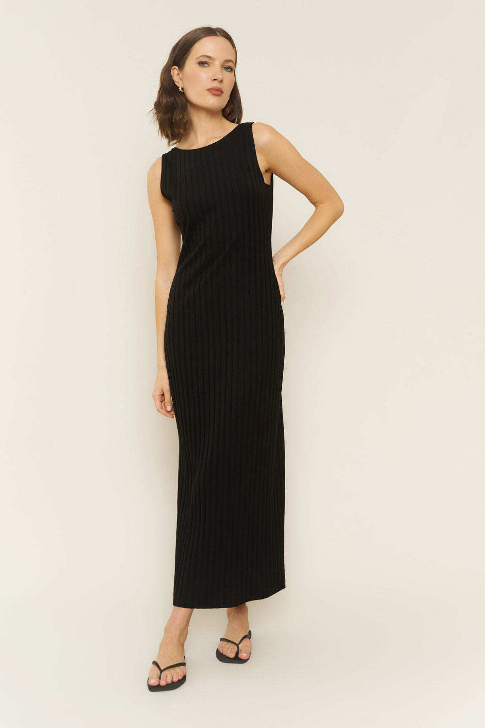 Ava Dress in Black - Whimsy & Row