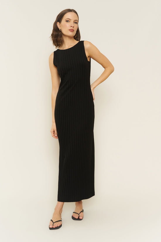 Ava Dress in Black - Whimsy & Row
